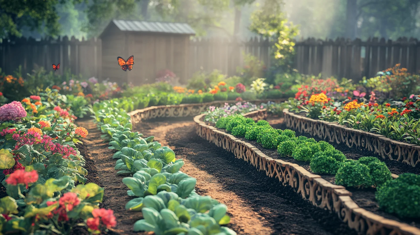 délimiter un potager